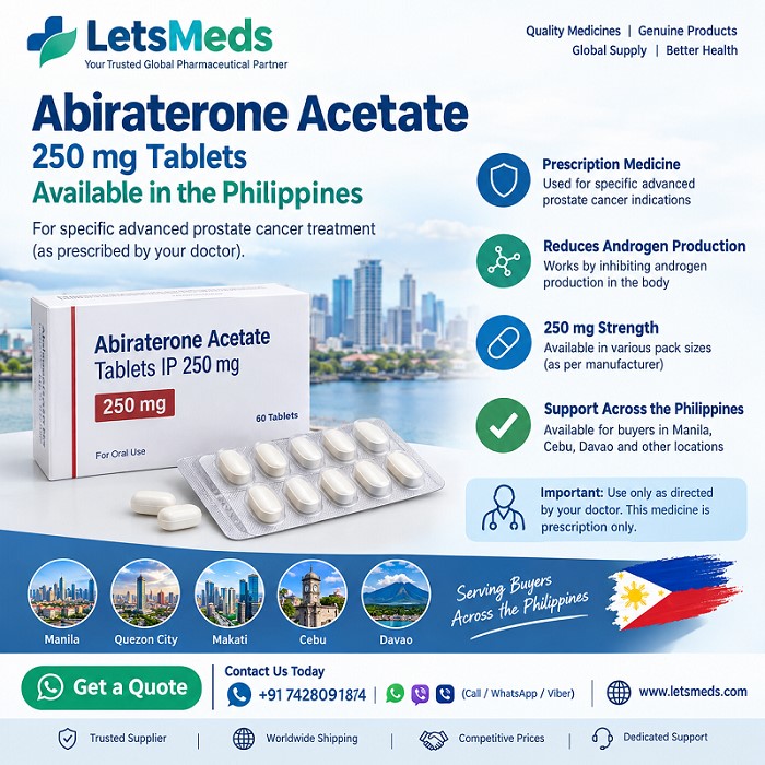 Philippines Classifieds Abiraterone 250 mg Pharmaceutical Supply in the Philippines | Letsmeds