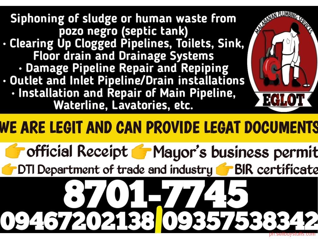 Philippines Classifieds EGLOT MALABANAN SIPHONING SERVICES METRO MANILA AREAS 8701-7745/09357538342