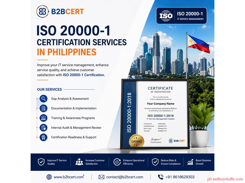 Philippines Classifieds ISO 20000-1 Certification Consultants in Philippines | IT Service Management Certification Services | B2BCERT