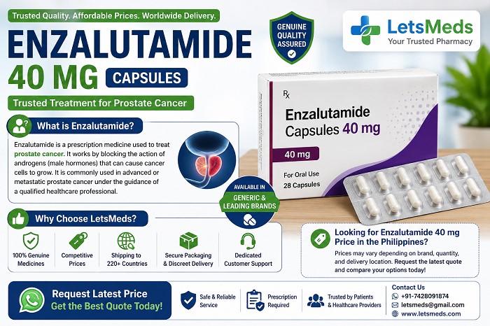 Philippines Classifieds Enzalutamide 40 mg Capsule for Prostate Cancer Treatment In Cebu PH
