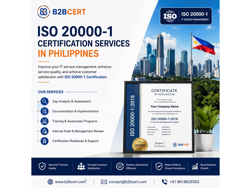 Philippines Classifieds ISO 20000-1 Certification Consultants in Philippines | IT Service Management Certification Services | B2BCERT
