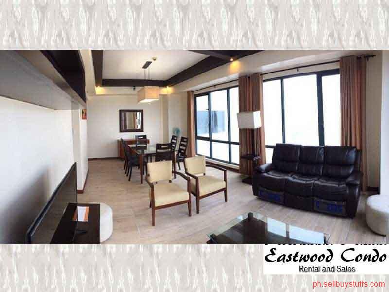 Philippines Classifieds Fully furnished 3 bedroom Condo For Rent in Eastwood, Quezon City