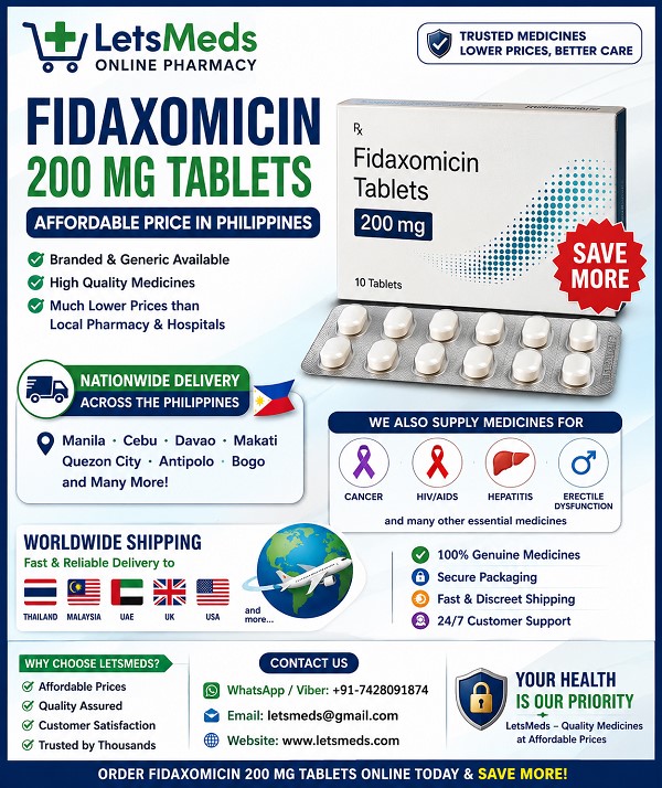 Philippines Classifieds Affordable Fidaxomicin Tablets Available Nationwide in the Philippines